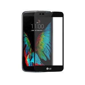 محافظ صفحه نمایش شیشه ای رنگی تمام صفحه 3D برای گوشی LG K10 2017