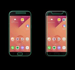 محافظ صفحه نمایش شیشه ای با پوشش کامل شفاف برای  Samsung Galaxy A3 2017