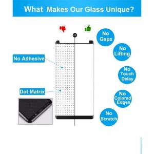 محافظ صفحه نمایش تمام چسب با پوشش کامل Glass Samsung Galaxy S9