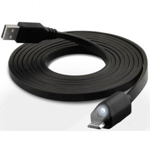کابل شارژ و انتقال داده میکرو یو اس بی نزتک Naztech LED Micro USB Charge & Sync Cable 1.8M