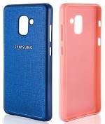 قاب محافظ طرح پارچه ای Protective Cover Samsung Galaxy A8 Plus 2018