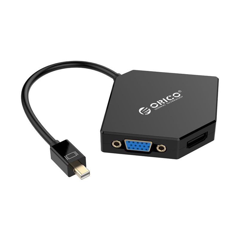 مبدل Orico Mini Display Port to HDMI DVI VGA Adapter DMP-HDV3