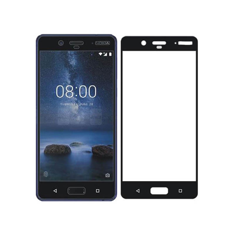 محافظ صفحه نمایش تمام چسب با پوشش کامل Glass Nokia 8محافظ صفحه نمایش تمام چسب با پوشش کامل Glass Nokia 8