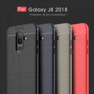 قاب ژله ای طرح چرم Auto Focus Jelly Case Samsung Galaxy J8 2018