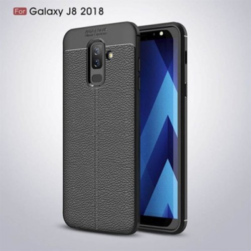 قاب ژله ای طرح چرم Auto Focus Jelly Case Samsung Galaxy J8 2018