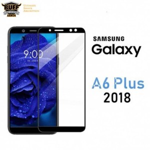گلس فول چسب بوف Full BUFF Glass Samsung Galaxy A6 plus 2018