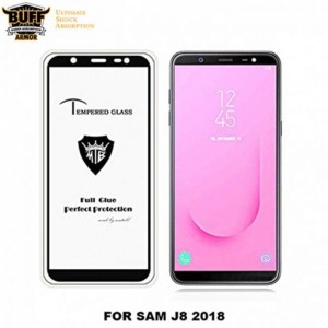 گلس فول چسب بوف Full BUFF Glass Samsung Galaxy J8 2018