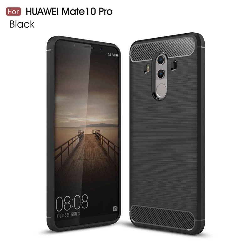 قاب محافظ ژله ای هوآوی Carbon Fibre Case Huawei Mate 10 Pro
