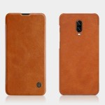 کیف چرمی نیلکین وان پلاس Nillkin Qin Leather Case Oneplus 6T