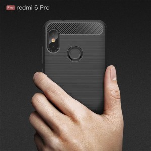 قاب محافظ ژله ای شیائومی Carbon Fibre Case Xiaomi Mi A2 Lite / Redmi 6 Pro