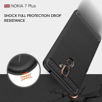 قاب محافظ ژله ای نوکیا Carbon Fibre Case Nokia 7 plus