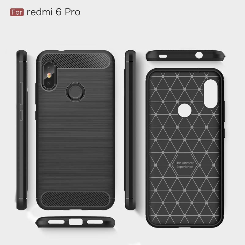 قاب محافظ ژله ای شیائومی Carbon Fibre Case Xiaomi Mi A2 Lite / Redmi 6 Pro
