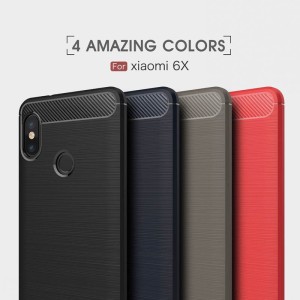 قاب محافظ ژله ای شیائومی Carbon Fibre Case Xiaomi Mi A2 / Mi 6x