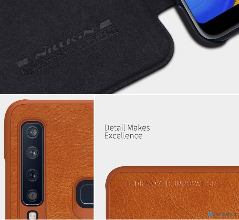 کیف چرمی نیلکین سامسونگ Nillkin Qin Leather Case Samsung Galaxy A9s, A9 Star Pro, A9 2018