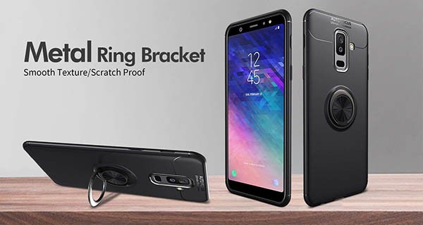قاب محافظ ژله ای Magnetic Ring Case Samsung Galaxy A6 Plus