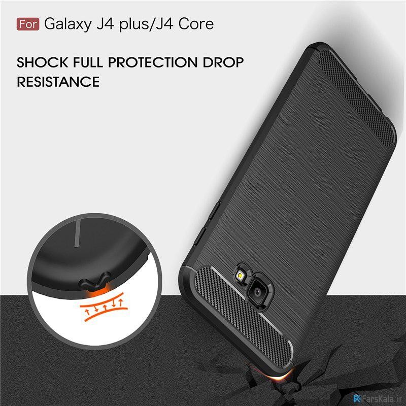قاب محافظ ژله ای سامسونگ Carbon Fibre Case Samsung Galaxy J4 Plus