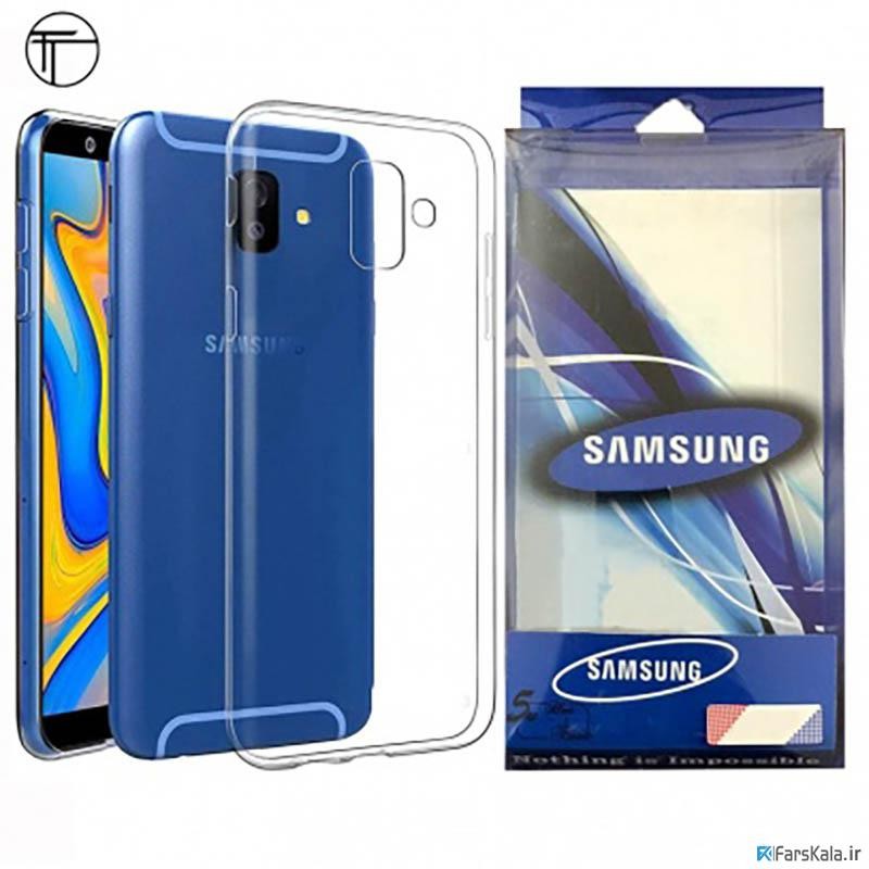 محافظ شیشه ای - ژله ای Transparent Cover برای Samsung Galaxy J6 Plus 2018
