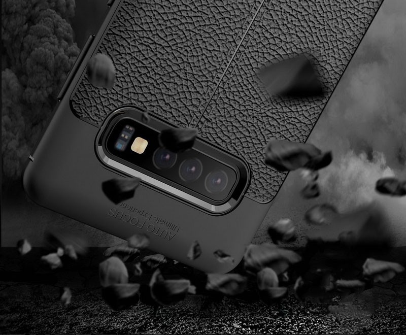قاب ژله ای طرح چرم سامسونگ Auto Focus Jelly Case Samsung Galaxy S10 Plus 