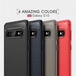 قاب محافظ ژله ای سامسونگ Carbon Fibre Case Samsung Galaxy S10