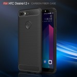 قاب محافظ ژله ای اچ تی سی Carbon Fibre Case HTC Desire 12 Plus