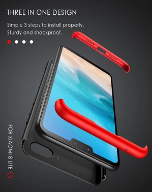 قاب محافظ با پوشش 360 درجه Xiaomi Mi 8 Lite Color Full Cover