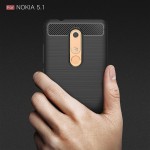 قاب محافظ ژله ای نوکیا Carbon Fibre Case Nokia 5.1 2018