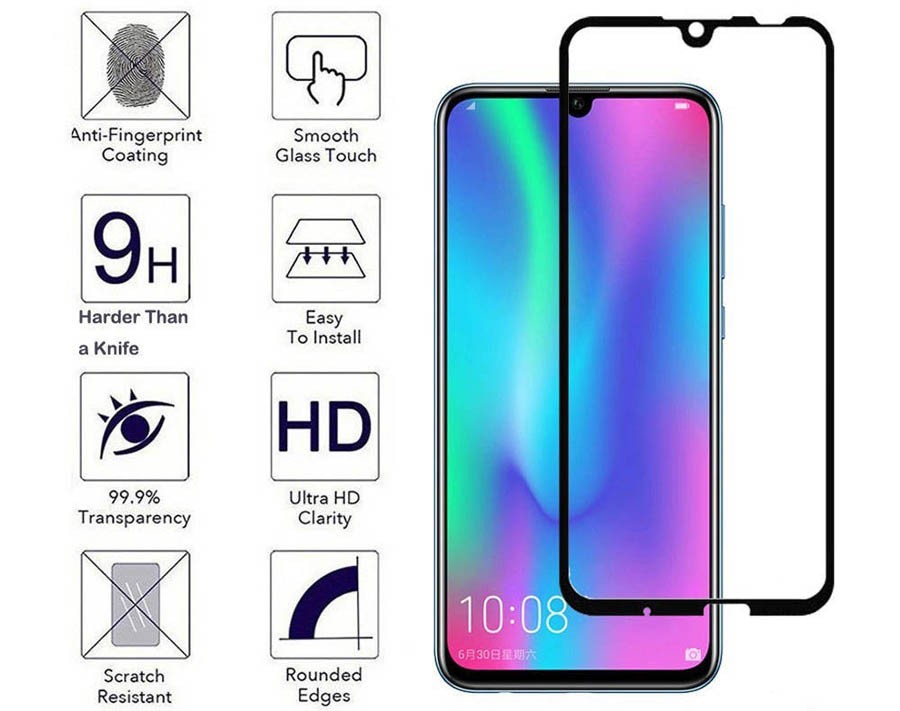 محافظ صفحه نمایش تمام چسب با پوشش کامل Huawei P Smart 2019