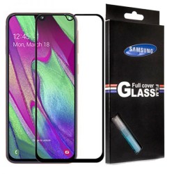 محافظ صفحه نمایش شیشه ای با پوشش کامل تمام چسب Full cover glass screen protector Samsung Galaxy A40