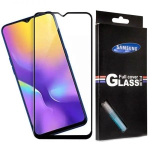 محافظ صفحه نمایش شیشه ای با پوشش کامل تمام چسب Full cover glass screen protector Samsung Galaxy M30