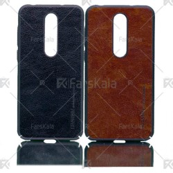 قاب محافظ چرمی نوکیا Huanmin Leather protective frame Nokia 6.1 Plus / X6