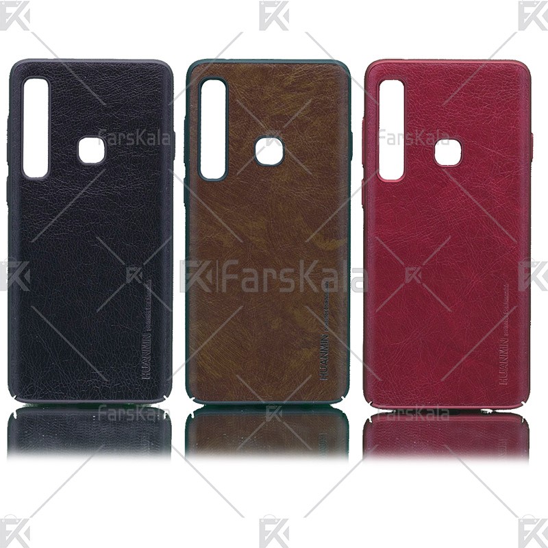 قاب محافظ چرمی سامسونگ Huanmin Leather protective frame Samsung Galaxy A9s, A9 Star Pro, A9 2018