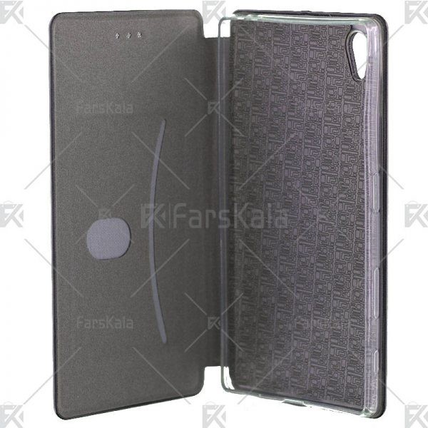کیف محافظ چرمی سونی Standing Magnetic Cover Sony Xperia Z5