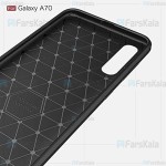 قاب محافظ ژله ای سامسونگ Fiber Carbon Rugged Armor Case For Samsung Galaxy A70