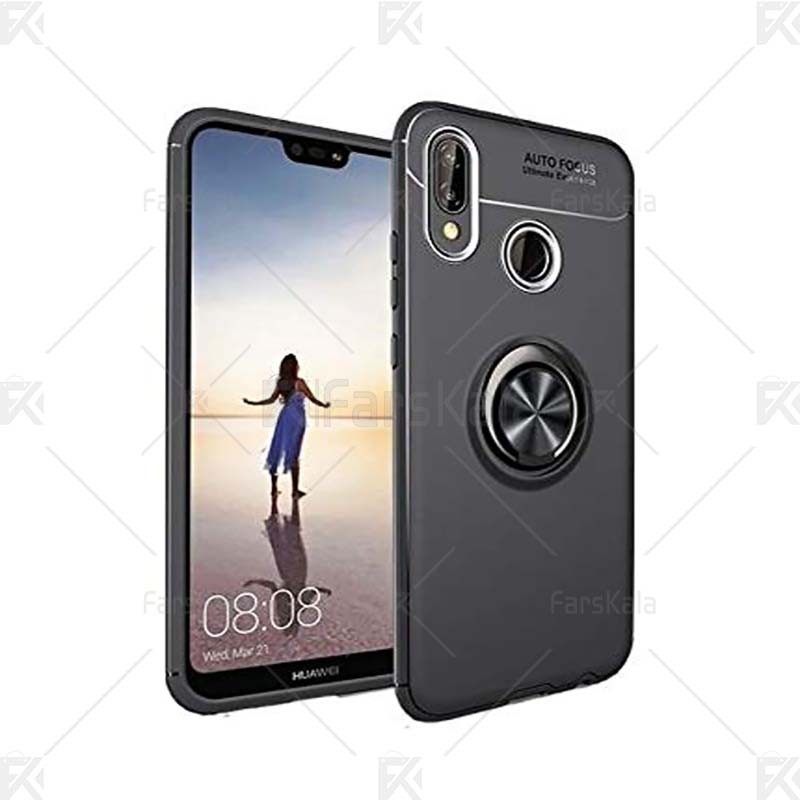 قاب محافظ ژله ای هواوی Becation A.F Magnetic Ring Case For Huawei Y7 2019 / Y7 Prime 2019