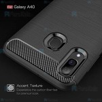 قاب محافظ ژله ای سامسونگ Fiber Carbon Rugged Armor Case For Samsung Galaxy A40
