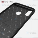 قاب محافظ ژله ای هواوی Fiber Carbon Rugged Armor Case For Huawei Honor 10 Lite / P Smart 2019