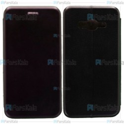 کیف محافظ چرمی سامسونگ Leather Standing Magnetic Cover For Samsung Galaxy Grand Prime Plus