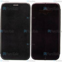 کیف محافظ چرمی سامسونگ Leather Standing Magnetic Cover For Samsung Galaxy J7