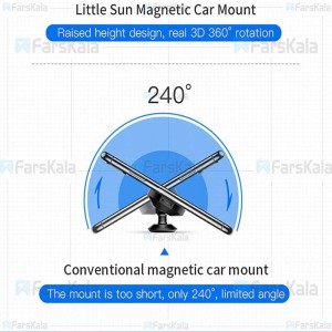 پایه نگهدارنده آهنربایی موبایل بیسوس Baseus Little Sun Magnetic Car Mount SUTY-01