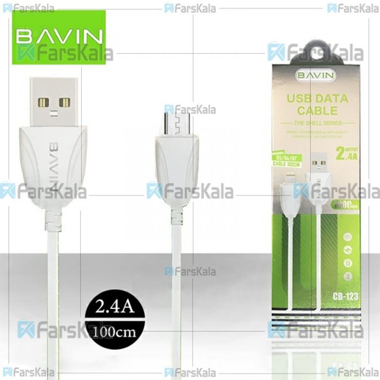کابل میکرو یو اس بی باوین Bavin CB-123 Micro USB Cable