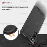 قاب محافظ ژله ای شیائومی Fiber Carbon Rugged Armor Case For Xiaomi Mi 9