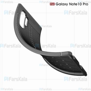 قاب ژله ای طرح چرم سامسونگ Auto Focus Jelly Case For Samsung Galaxy Note 10 Plus
