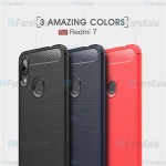 قاب محافظ ژله ای شیائومی Fiber Carbon Rugged Armor Case For Xiaomi Redmi 7