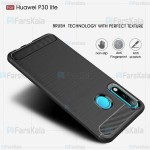 قاب محافظ ژله ای هواوی Fiber Carbon Rugged Armor Case For Huawei P30 lite / Nova 4e