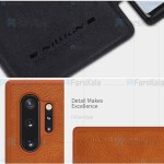 کیف محافظ چرمی نیلکین سامسونگ Nillkin Qin Case For Samsung Galaxy Note 10 Plus