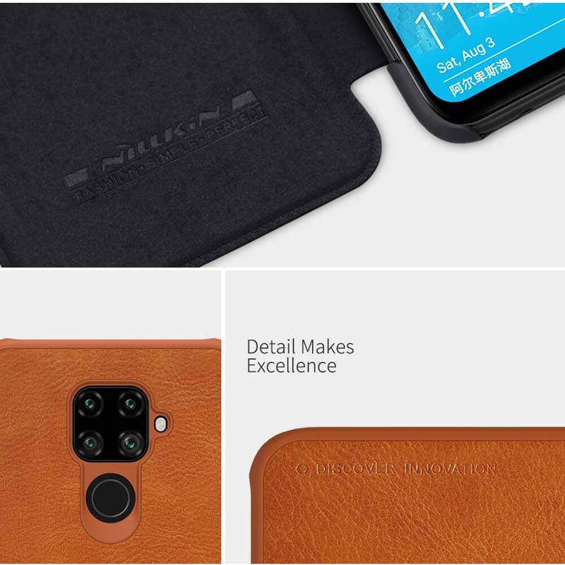 کیف محافظ چرمی نیلکین هواوی Nillkin Qin Case For Huawei Nova 5i Pro