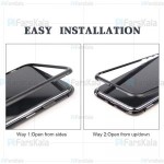 قاب محافظ مگنتی وان پلاس Glass Magnetic 360 Case OnePlus 6