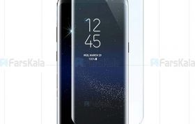 محافظ صفحه شیشه ای تمام صفحه و خمیده یو وی سامسونگ UV Full Glass Screen Protector Samsung Galaxy S8 Plus