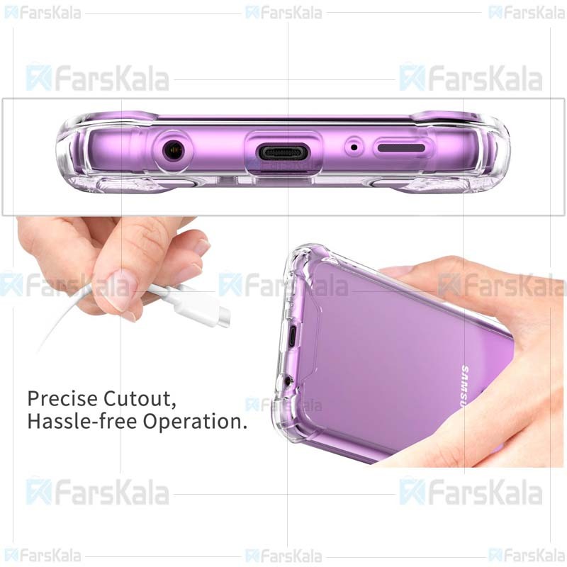 قاب محافظ ژله ای کپسول دار 5 گرمی سامسونگ Clear Tpu Air Rubber Jelly Case For Samsung Galaxy S9