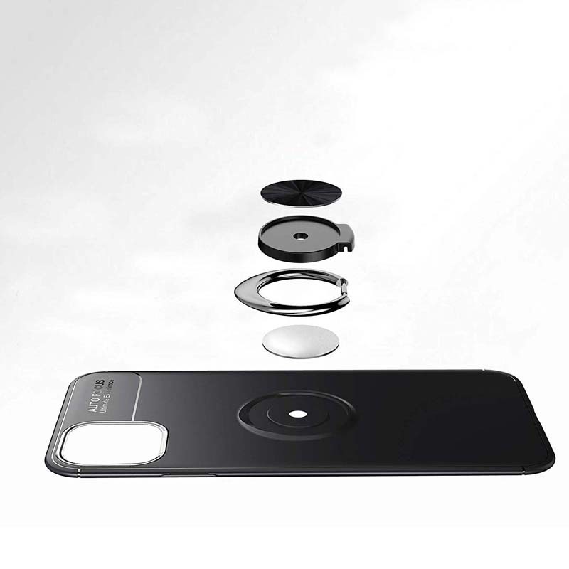 قاب ژله ای طرح چرم انگشتی اپل Becation A.F Magnetic Ring For Apple iPhone 11